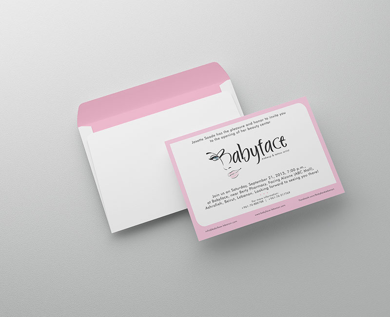 Babyface Invitation Card