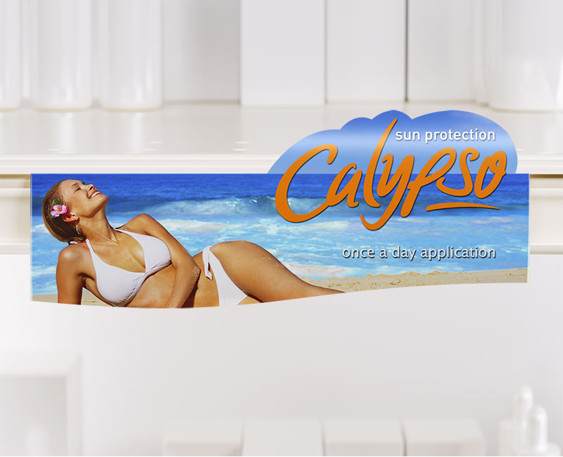 Calypso Shelf Talker